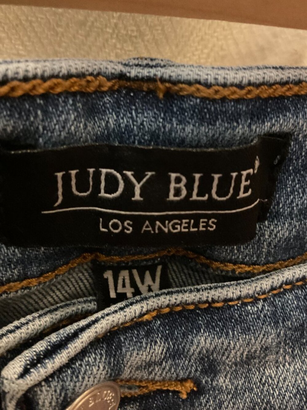Judy Blue High Rise Bootcut Jeans | Grey-Blue Wash | Size 14W | Like New | - Picture 3 of 4